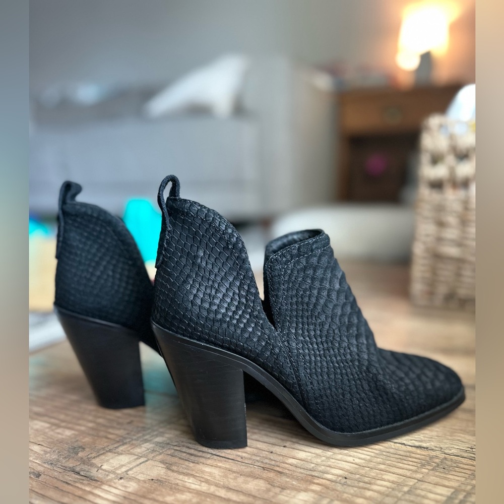 Jeffrey Campbell Rowlan Snakeskin embossed leather bootie